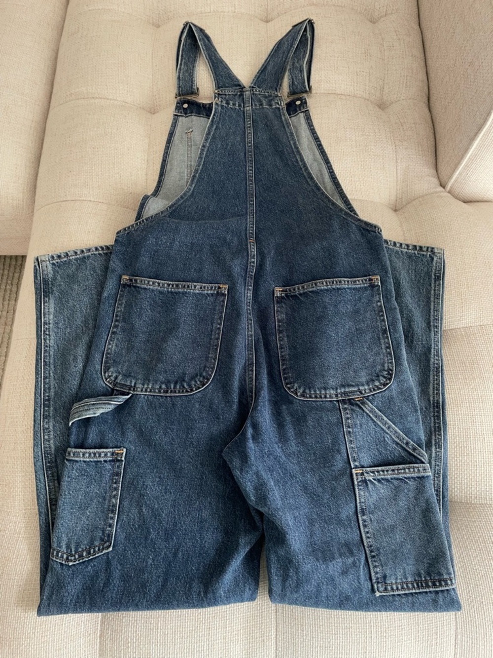 Sunday Best Overheard Overalls Dungarees Now and Forever Medium Indigo Wash - Picture 9 of 14